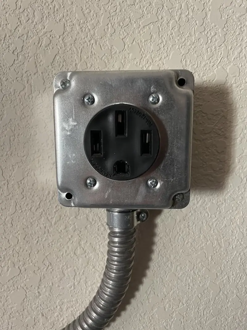 NEMA 14-50 outlet installed for Electrical Panel Upgrade in West Salem